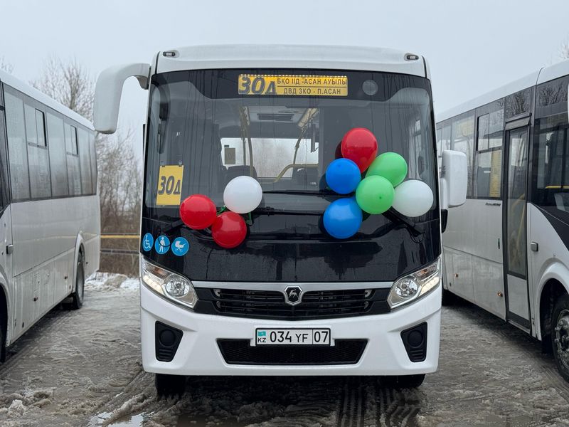 Оралда бес жаңа автобус пайдалануға берілді